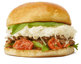 Hamburguesa Italiana de Bulla con pan brioche 